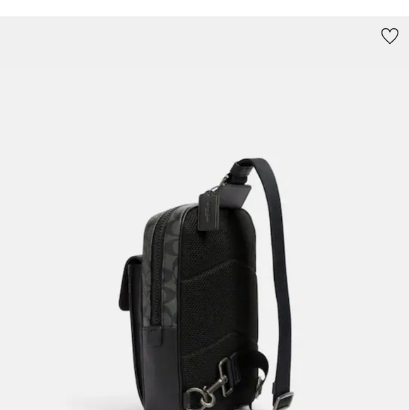 COACH Signature Leather Canvas Track PK Crossbody Messenger bag 100% Auth… - Picture 3 of 7